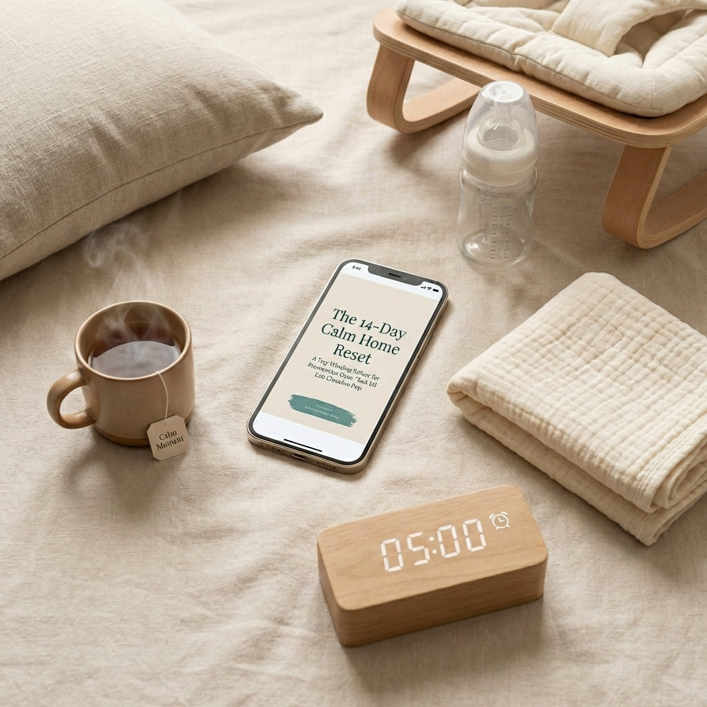 The 14‑Day Calm Home Reset (0–6 Months)